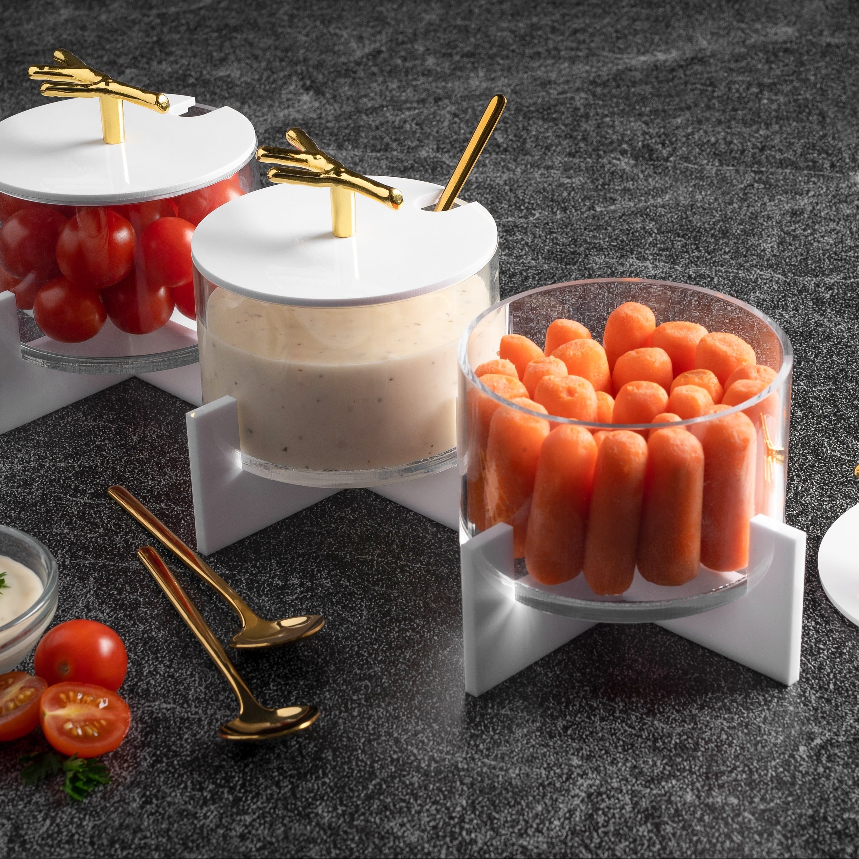 MetaLucite Twig Dip Bowl Set - Waterdale Collection