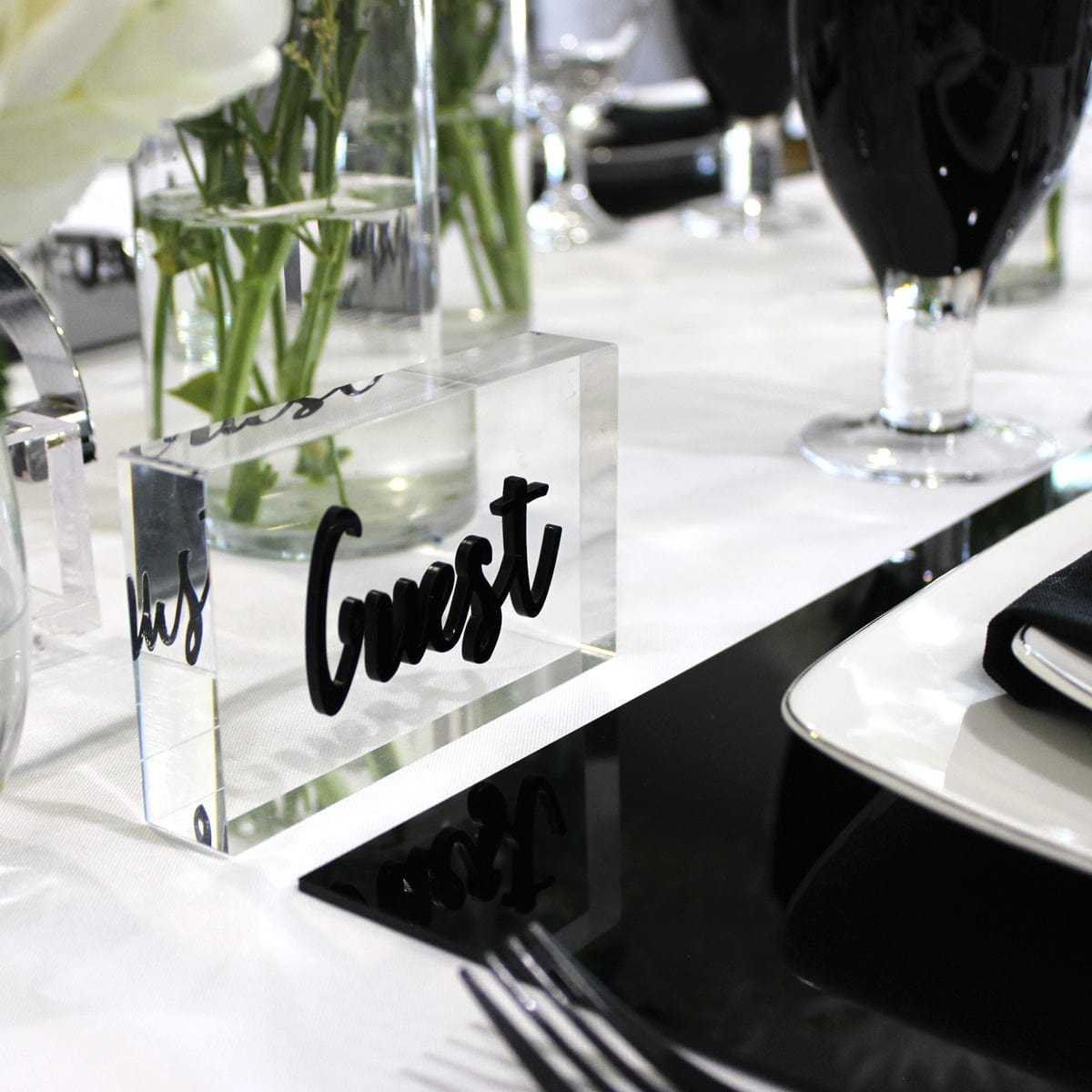 Black & White Tablescape - Waterdale Collection