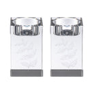 Engraved Crystal Tea Light Holders - Waterdale Collection