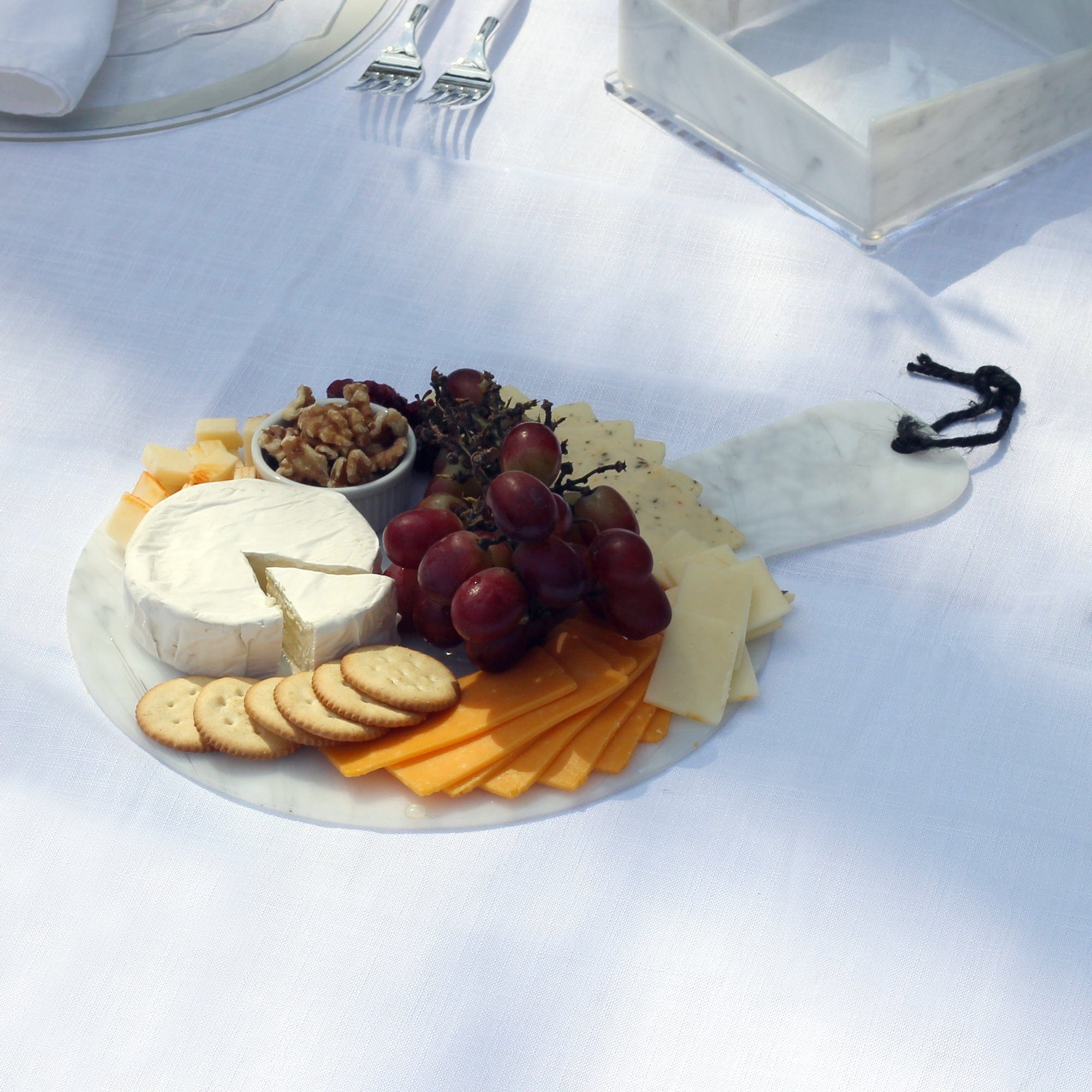 Flat Marble Charcuterie Board - Waterdale Collection