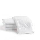 Initial Embossed Finger Towel - Waterdale Collection