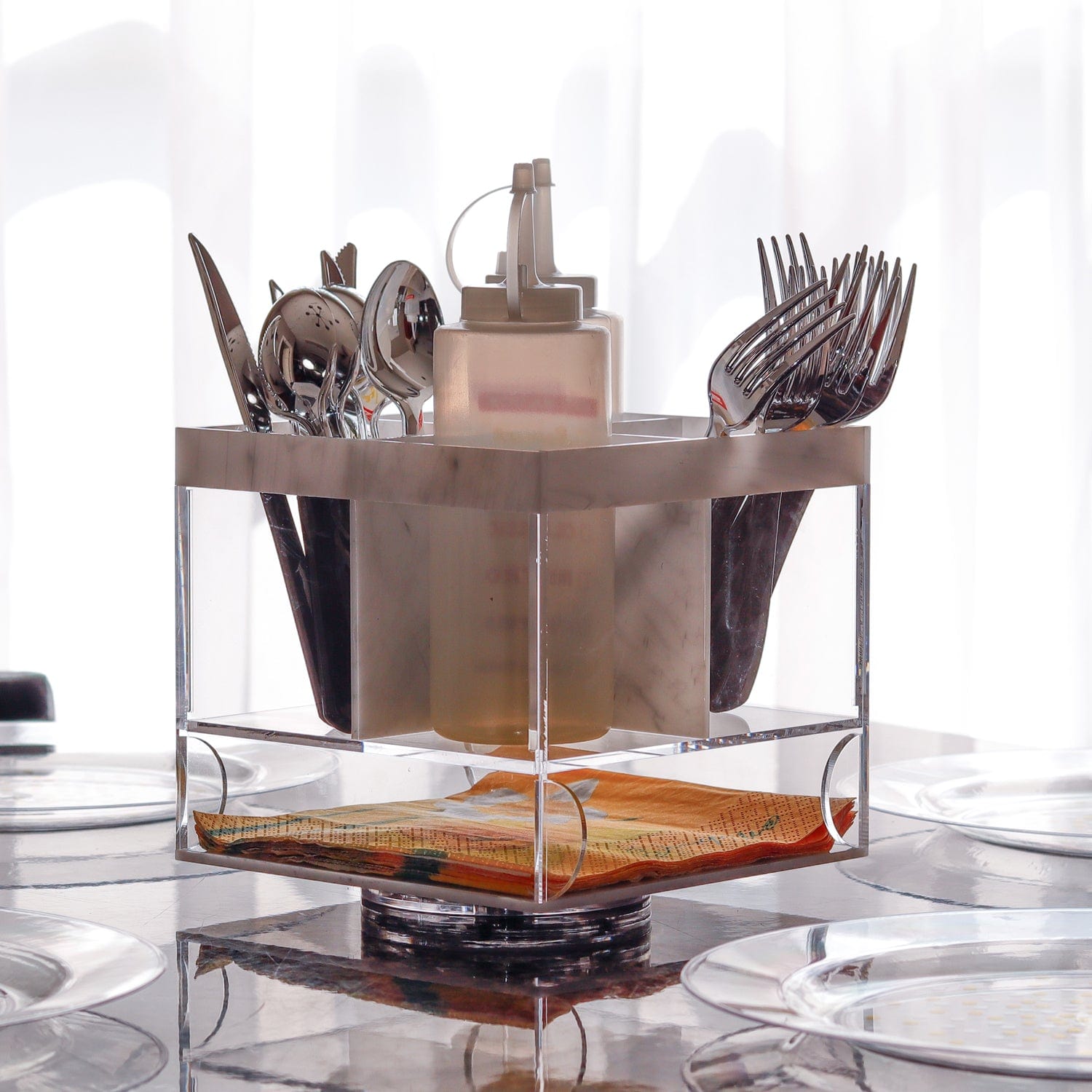 Waterdale Collection Swivel Silverware Caddy - Thumbnail 3