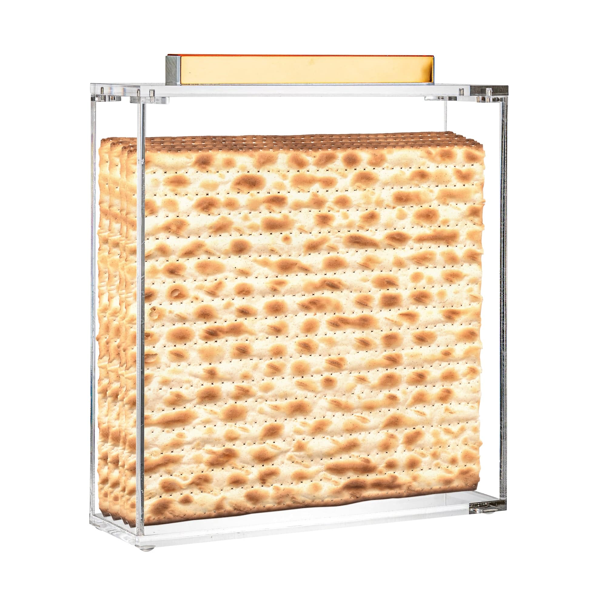 MetaLucite Square Matzah Box - Waterdale Collection