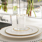 Modern Glass Cups & Saucers - Waterdale Collection