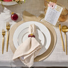Deep red pomegranate napkin ring in sculptural resin for Rosh Hashana